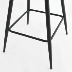 Beige Upholstered 26 in. Metal Frame High Back Counter Stool (Set of 2) (17 in. W x 38 in. H) by Elevens -Cheap LR Home Store beige elevens bar stools bingo midbar beige 4f 1000