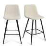 Beige Upholstered 26 in. Metal Frame High Back Counter Stool (Set of 2) (17 in. W x 38 in. H) by Elevens 1 Beige Upholstered 26 in. Metal Frame High Back Counter Stool (Set of 2) (17 in. W x 38 in. H) by Elevens -Cheap LR Home Store beige elevens bar stools bingo midbar beige 64 1000