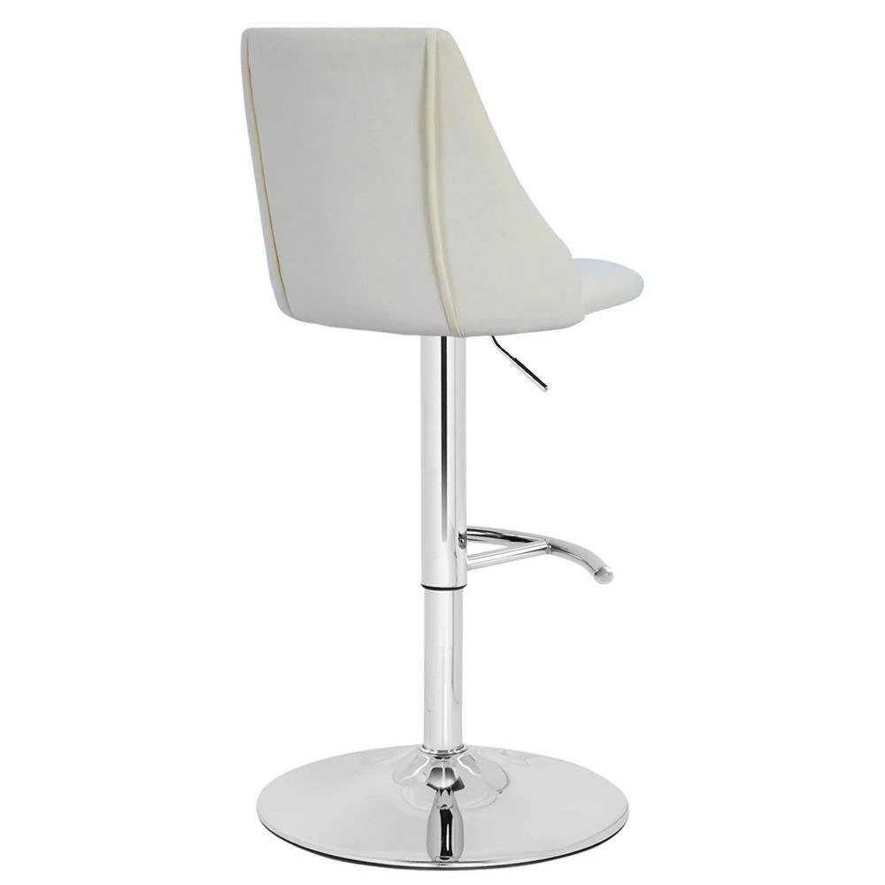 Chole 18 in. W x 35-44 in. H Beige Adjustalbe Height Bar Stool (Set of 2) by Elevens 7 Chole 18 in. W x 35-44 in. H Beige Adjustalbe Height Bar Stool (Set of 2) by Elevens - Image 6