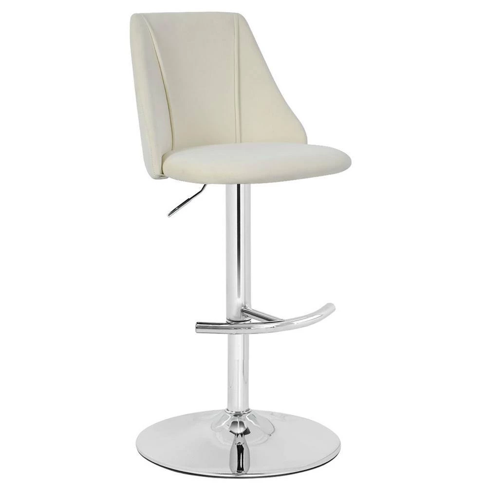 Chole 18 in. W x 35-44 in. H Beige Adjustalbe Height Bar Stool (Set of 2) by Elevens 6 Chole 18 in. W x 35-44 in. H Beige Adjustalbe Height Bar Stool (Set of 2) by Elevens - Image 5