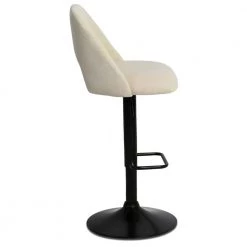 Edwin Beige Adjustable 24 in. - 32 in. Seat Height High Back Metal Frame Bar Stool (Set of 2) (17 in. W x 32-44 in. H) by Elevens -Cheap LR Home Store beige elevens bar stools edwin adjbar beige 1f 1000