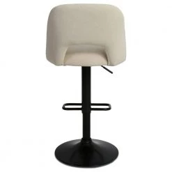 Edwin Beige Adjustable 24 in. - 32 in. Seat Height High Back Metal Frame Bar Stool (Set of 2) (17 in. W x 32-44 in. H) by Elevens -Cheap LR Home Store beige elevens bar stools edwin adjbar beige 66 1000