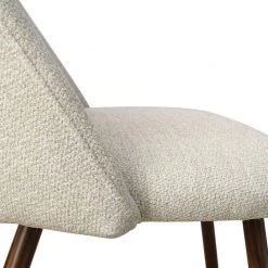 Upholstered Modern Cutout Back Dining Chair with Walnut Leg（Set of 4) by Elevens -Cheap LR Home Store beige elevens dining chairs edwin chair walnutbeige 44 1000