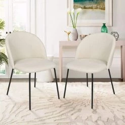 Modern Uphostery Dining Chair (Set of 4) by Elevens -Cheap LR Home Store beige elevens dining chairs nano chair beige 4 31 1000