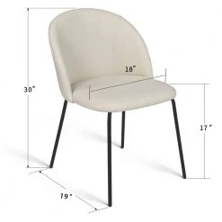 Modern Uphostery Dining Chair (Set of 4) by Elevens -Cheap LR Home Store beige elevens dining chairs nano chair beige 4 c3 1000
