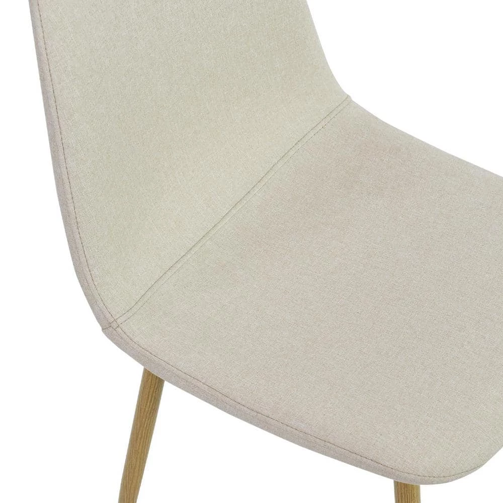 Spoon Beige Upholstered Dinning Side Chair (set of 4) by Elevens 7 Spoon Beige Upholstered Dinning Side Chair (set of 4) by Elevens - Image 5