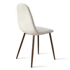 BINGO Fabric Upholstered Dining Chair (Set of 4) by Elevens 19 BINGO Fabric Upholstered Dining Chair (Set of 4) by Elevens -Cheap LR Home Store beige elevens dining chairs spoon chair walnutbeige 44 1000