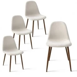 BINGO Fabric Upholstered Dining Chair (Set of 4) by Elevens