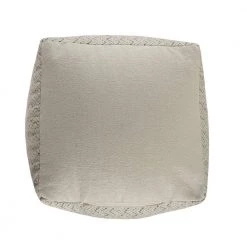 Distressed Beige / Gray Handmade Geometric Motif Pouf by LR Home 16 Distressed Beige / Gray Handmade Geometric Motif Pouf by LR Home -Cheap LR Home Store beige gray lr home ottomans poufs99771blk1818 1f 1000