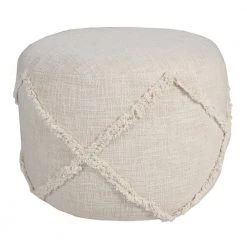 Solid Beige 18 in. x 18 in. x 14 in. Textured Decorative Diamond Pouf Ottoman by LR Home 12 Solid Beige 18 in. x 18 in. x 14 in. Textured Decorative Diamond Pouf Ottoman by LR Home -Cheap LR Home Store beige lr home ottomans poufs34054bei1612 4f 1000