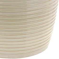 Beige Ribbed Porcelain Ottoman by Oriental Furniture 9 Beige Ribbed Porcelain Ottoman by Oriental Furniture -Cheap LR Home Store beige oriental furniture ottomans bw garden14 4f 1000