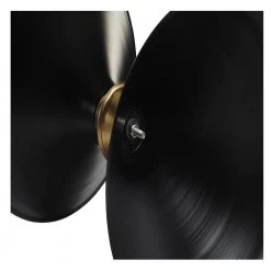 Minimalist Modern 14 in. x 18 in. Black and Gold Drum Side Table by LR Home -Cheap LR Home Store black and gold lr home end side tables sidtb99795blk1216 1f 1000