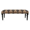 Contemporary Geometric Diamond Black / Cream Cushion Bench by LR Home 2 Contemporary Geometric Diamond Black / Cream Cushion Bench by LR Home -Cheap LR Home Store black cream lr home bedroom benches bench99036blk3b14 64 1000