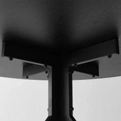 Jones 43 in. x 43 in. Black Pedestal Dining Table by Elevens -Cheap LR Home Store black elevens kitchen dining tables jones 1d 1000