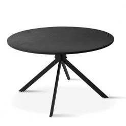 Jones 43 in. x 43 in. Black Pedestal Dining Table by Elevens