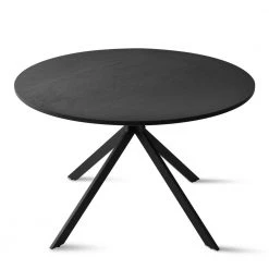 Jones 43 in. x 43 in. Black Pedestal Dining Table by Elevens -Cheap LR Home Store black elevens kitchen dining tables jones 66 1000