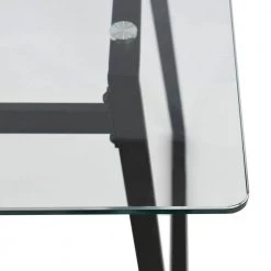 47 in. x 32 in. Rectangle Black Tempered Glass Dining Table by Elevens -Cheap LR Home Store black elevens kitchen dining tables mona bk 4f 1000