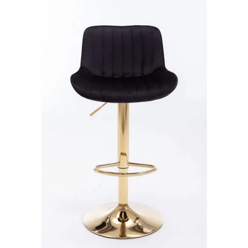 41 in. Black Low Back Metal Frame Adjustable Cushioned Bar Stool with Velvet Seat (Set of 2) by HOMEFUN 7 41 in. Black Low Back Metal Frame Adjustable Cushioned Bar Stool with Velvet Seat (Set of 2) by HOMEFUN -Cheap LR Home Store black homefun bar stools hfhdsn 1247 1bk 64 1000