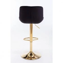 41 in. Black Low Back Metal Frame Adjustable Cushioned Bar Stool with Velvet Seat (Set of 2) by HOMEFUN 16 41 in. Black Low Back Metal Frame Adjustable Cushioned Bar Stool with Velvet Seat (Set of 2) by HOMEFUN -Cheap LR Home Store black homefun bar stools hfhdsn 1247 1bk fa 1000