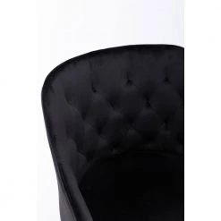 Black Velvet Upholstered Swivel Task Chair with Golden Base by HOMEFUN -Cheap LR Home Store black homefun task chairs hfhdsn 837bk 76 1000