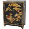 Black Lacquer Cranes Design Cabinet by Oriental Furniture 2 Black Lacquer Cranes Design Cabinet by Oriental Furniture -Cheap LR Home Store black oriental furniture accent cabinets lcq 38 bl 64 1000