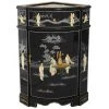 Black Lacquer Small Corner Cabinet by Oriental Furniture 1 Black Lacquer Small Corner Cabinet by Oriental Furniture -Cheap LR Home Store black oriental furniture accent cabinets lcq cb crncab 64 1000