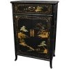 Black Lacquer Japanese Shoe Cabinet by Oriental Furniture -Cheap LR Home Store black oriental furniture accent cabinets lcq shoecb bc 64 1000