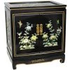 Birds and Flowers Black End Table by Oriental Furniture 1 Birds and Flowers Black End Table by Oriental Furniture -Cheap LR Home Store black oriental furniture end side tables lcq tb bfendtb 64 1000