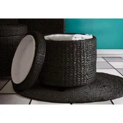 Black Storage Ottoman by Oriental Furniture -Cheap LR Home Store black oriental furniture ottomans fb stool blk 31 1000