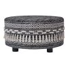 Ox Bay Handmade Black/White Diamond Organic Cotton Ottoman by LR Home -Cheap LR Home Store black white lr home ottomans 2113a6184d9348 64 1000