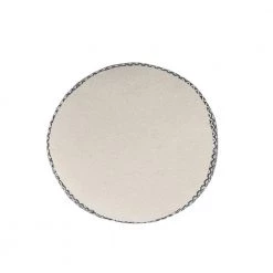 Handcrafted Black / White Modern Geometric Pouf with Tassels by LR Home -Cheap LR Home Store black white lr home ottomans poufs34032blk1612 1f 1000