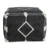 Textured Black / White 18 in. x 18 in. x 14 in. Diamond Dash Pouf Ottoman by LR Home 2 Textured Black / White 18 in. x 18 in. x 14 in. Diamond Dash Pouf Ottoman by LR Home -Cheap LR Home Store black white lr home ottomans poufs34048blk1612 64 1000