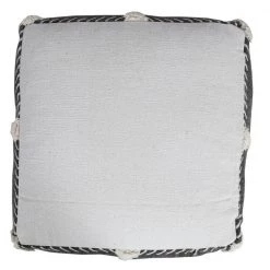Textured Black / White 18 in. x 18 in. x 14 in. Diamond Dash Pouf Ottoman by LR Home -Cheap LR Home Store black white lr home ottomans poufs34048blk1612 66 1000