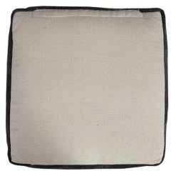 Textured Black / White 18 in. x 18 in. x 14 in. Solid Chevron Stripe Pouf Ottoman by LR Home -Cheap LR Home Store black white lr home ottomans poufs34060blk1612 66 1000