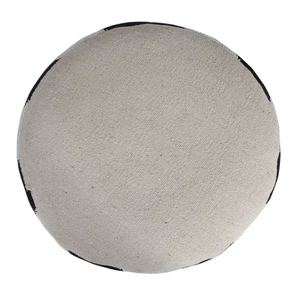 Modern Black / White 18 in. x 18 in. x 14 in. Oversized Chevron Arrow Pouf Ottoman by LR Home 7 Modern Black / White 18 in. x 18 in. x 14 in. Oversized Chevron Arrow Pouf Ottoman by LR Home - Image 5