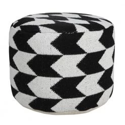 Modern Black / White 18 in. x 18 in. x 14 in. Oversized Chevron Arrow Pouf Ottoman by LR Home 11 Modern Black / White 18 in. x 18 in. x 14 in. Oversized Chevron Arrow Pouf Ottoman by LR Home -Cheap LR Home Store black white lr home ottomans poufs34069blk1612 4f 1000