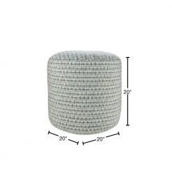 Interwoven Coastal Delight Blue / Green 20 in. Indoor Outdoor Pouf by LR Home 13 Interwoven Coastal Delight Blue / Green 20 in. Indoor Outdoor Pouf by LR Home -Cheap LR Home Store blue green lr home ottomans poufs34018swb1818 40 1000