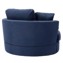 Blue Swivel Fabric Upholstered Barrel Accent Chair With Toss Pillows by HOMEFUN 14 Blue Swivel Fabric Upholstered Barrel Accent Chair With Toss Pillows by HOMEFUN -Cheap LR Home Store blue homefun accent chairs hfhdsn 187b 4f 1000