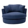 Blue Swivel Fabric Upholstered Barrel Accent Chair With Toss Pillows by HOMEFUN 2 Blue Swivel Fabric Upholstered Barrel Accent Chair With Toss Pillows by HOMEFUN -Cheap LR Home Store blue homefun accent chairs hfhdsn 187b 64 1000