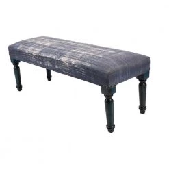 Antique Distress Blue Indoor Bench by LR Home -Cheap LR Home Store blue lr home bedroom benches bench99026blu3b14 1f 1000
