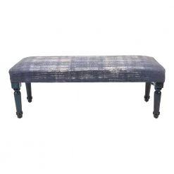 Antique Distress Blue Indoor Bench by LR Home -Cheap LR Home Store blue lr home bedroom benches bench99026blu3b14 fa 1000
