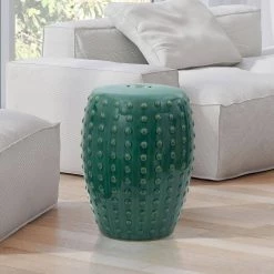 Green Porcelain Ottoman by Oriental Furniture -Cheap LR Home Store blue oriental furniture ottomans bw garden3 31 1000