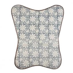 Floral Canvas Leather Blue / White Butterfly Chair by LR Home -Cheap LR Home Store blue white lr home accent chairs chair35010mlt262b 77 1000