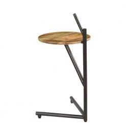 Modern 15 in. Dia x 29 in. H Brown/Black Handmade Iron and Solid Wood Round Side End Table by LR Home 12 Modern 15 in. Dia x 29 in. H Brown/Black Handmade Iron and Solid Wood Round Side End Table by LR Home -Cheap LR Home Store brown black lr home end side tables 4395a4184d9348 1f 1000