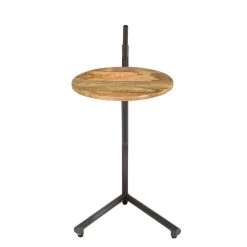 Modern 15 in. Dia x 29 in. H Brown/Black Handmade Iron and Solid Wood Round Side End Table by LR Home 10 Modern 15 in. Dia x 29 in. H Brown/Black Handmade Iron and Solid Wood Round Side End Table by LR Home -Cheap LR Home Store brown black lr home end side tables 4395a4184d9348 c3 1000