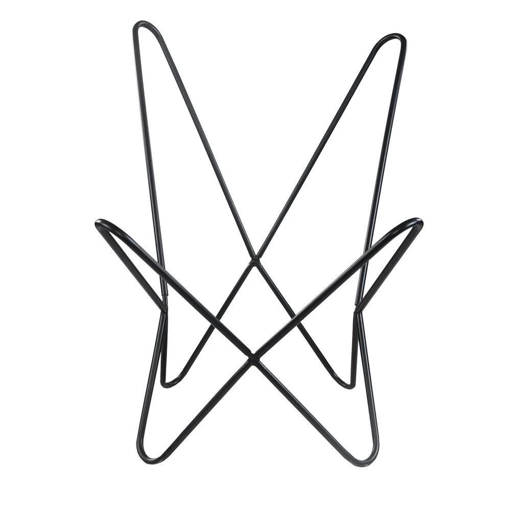 Canvas Brown / Ivory Leather Butterfly Chair by LR Home 11 Canvas Brown / Ivory Leather Butterfly Chair by LR Home - Image 9