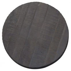 Modern Brown 26 in. Dia x 20 in. H Iron and Solid Wood Handmade Round Drum Side End Table by LR Home -Cheap LR Home Store brown lr home end side tables 3206a4184d9348 c3 1000