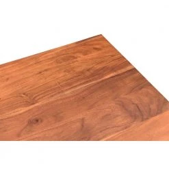 Modern Brown 20 in. L x 20 in. W x 24 in. H Iron and Solid Wood Handmade Square Side End Table by LR Home -Cheap LR Home Store brown lr home end side tables 7889a5184d9348 e1 1000