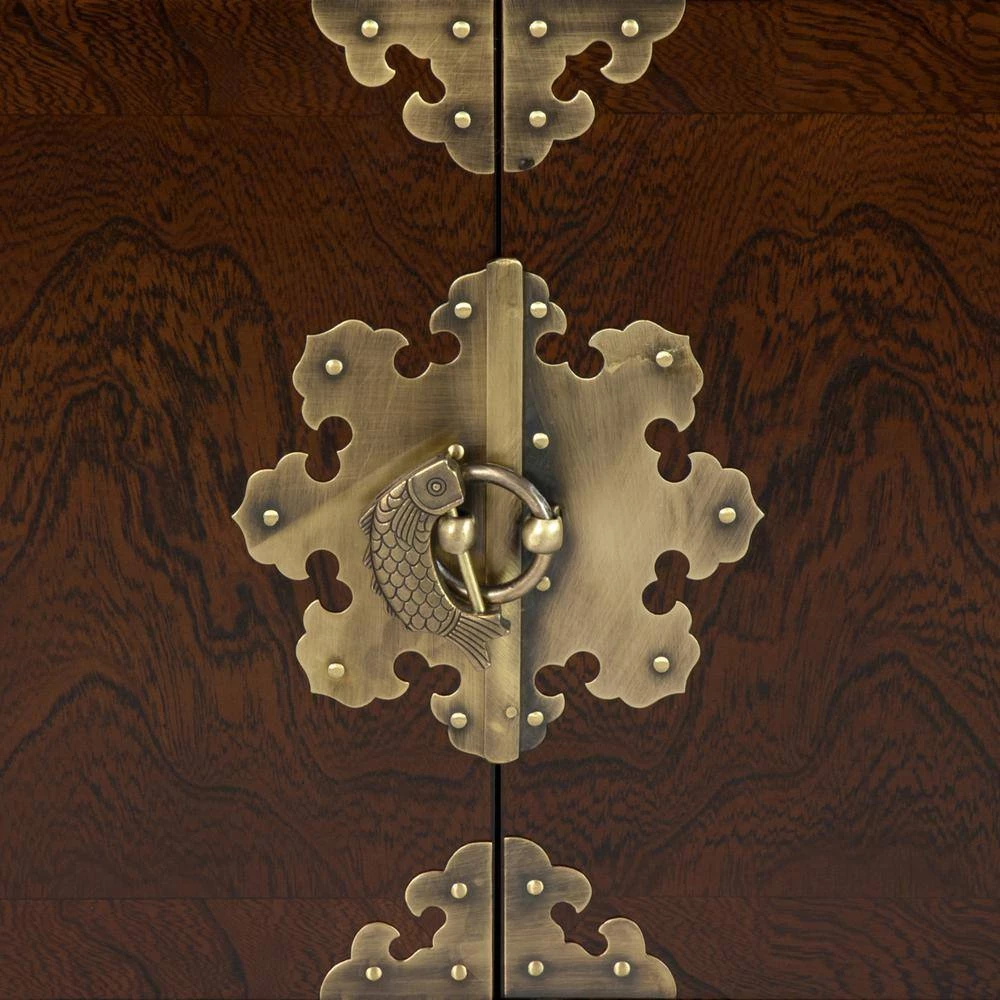 Brown Trunk by Oriental Furniture 6 Brown Trunk by Oriental Furniture - Image 4