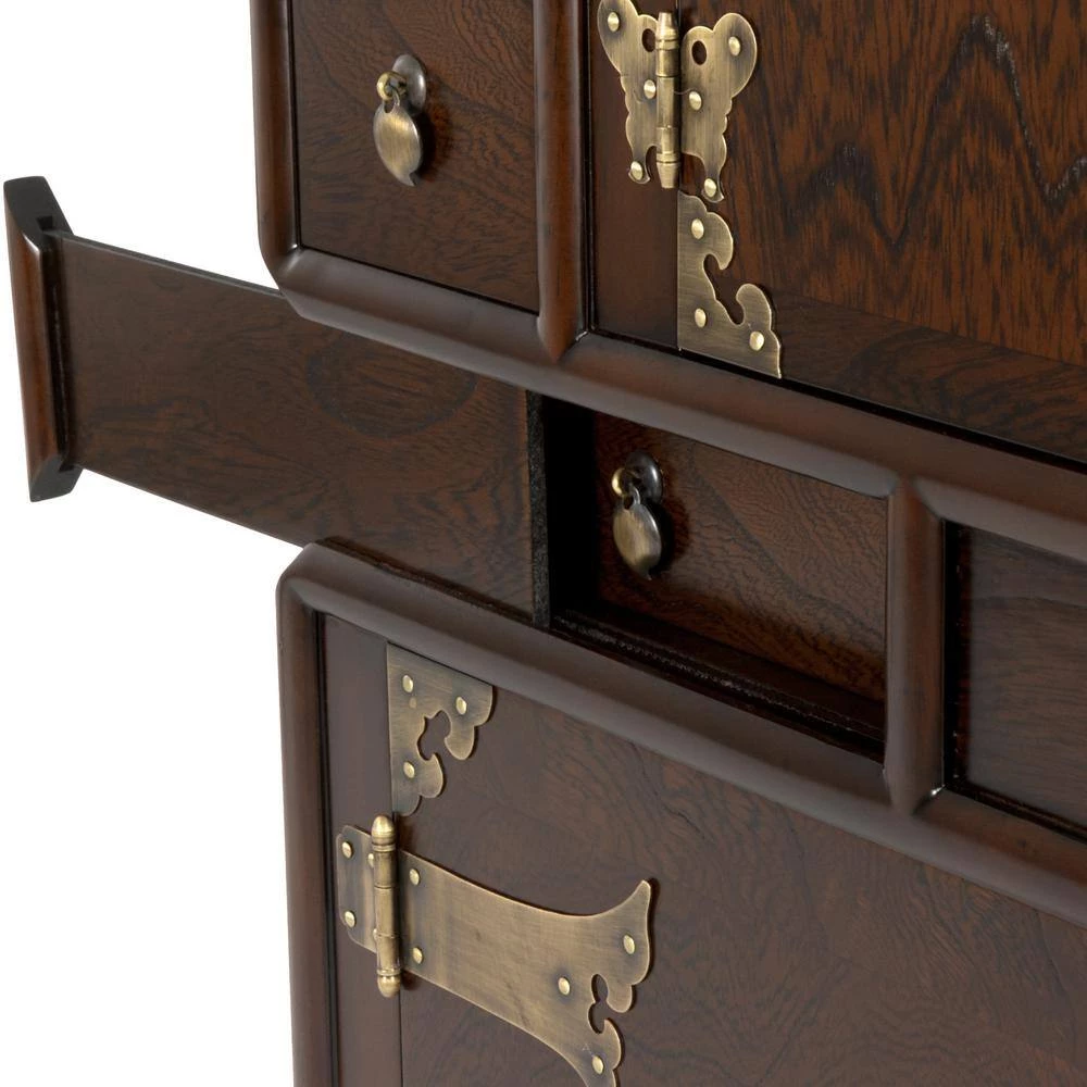 Brown Trunk by Oriental Furniture 7 Brown Trunk by Oriental Furniture - Image 5